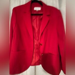 Red Calvin Klein Blazer jacket